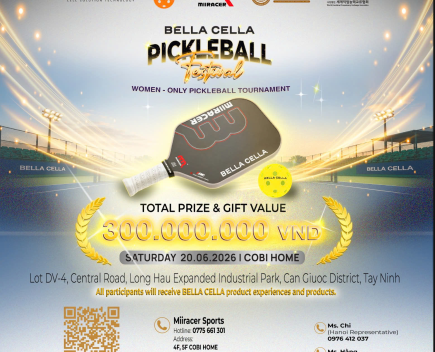 BELLA CELLA PICKLEBALL FESTIVAL 2026  GIẢI ĐẤU PICKLEBALL NỮ HOT NHẤT MÙA HÈ