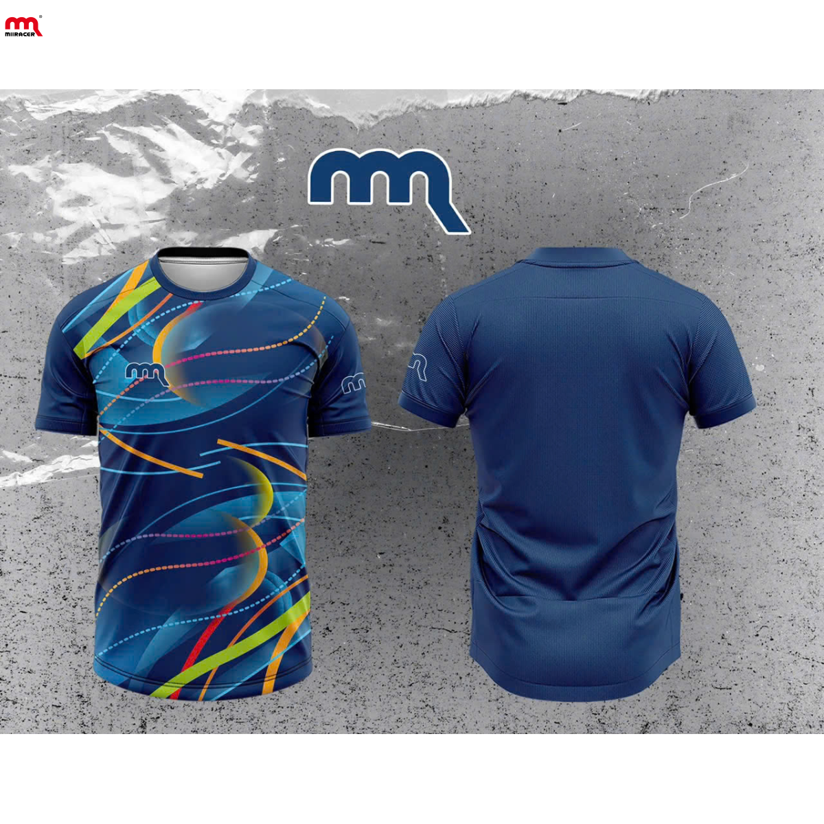 Áo Cầu Lông Miiracer Xanh Đen