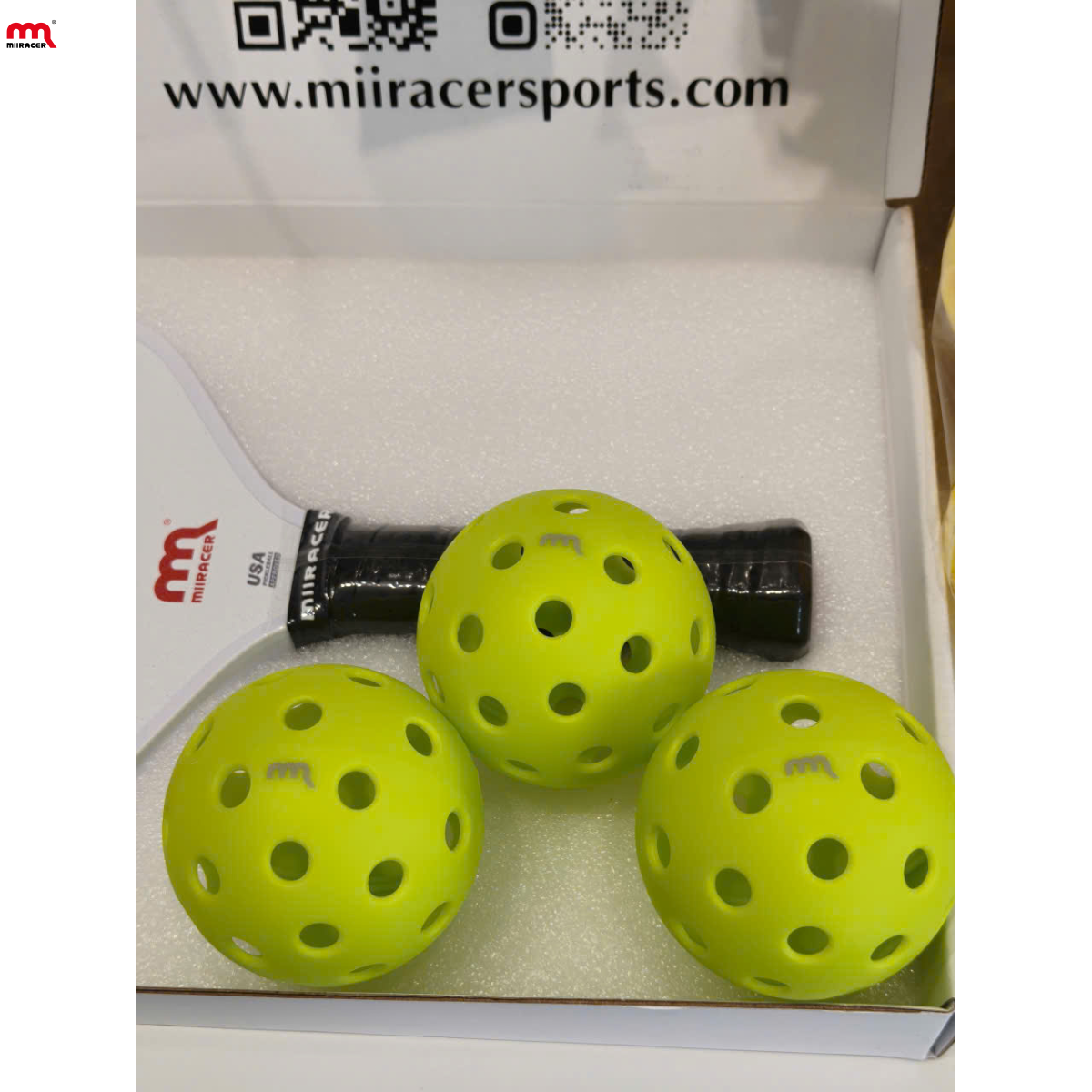 Bóng Pickleball Miiracer Training Xanh