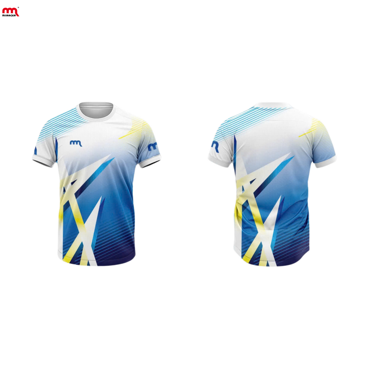 Áo Cầu Lông Miiracer - Xanh Trắng