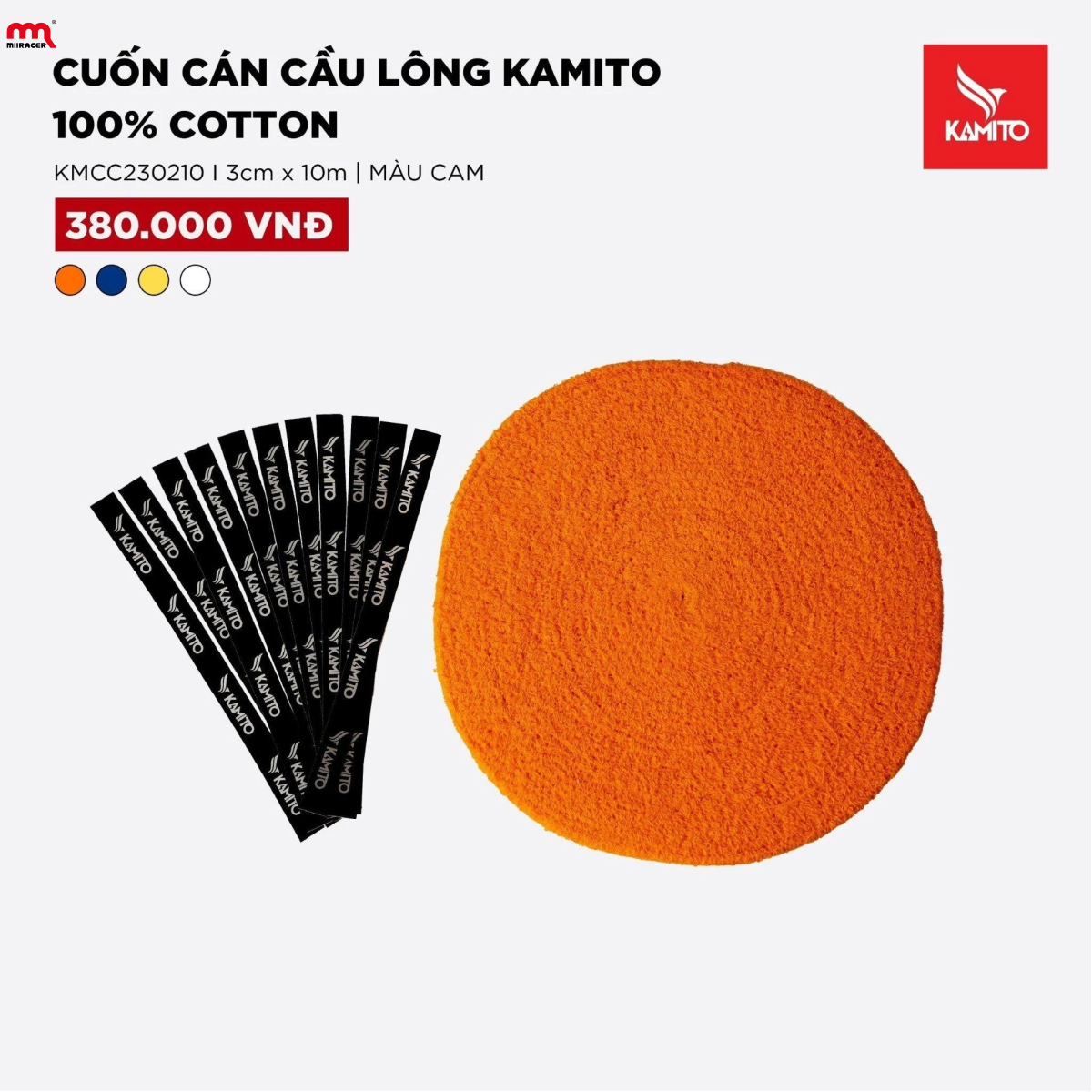 Cuốn cán cầu lông Kamito 100% cotton Cuộn Lớn