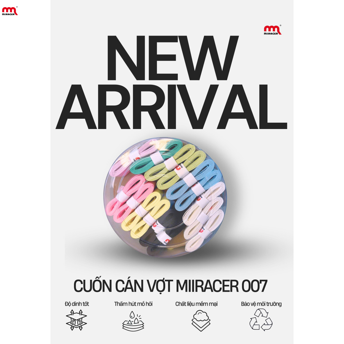 Cuốn cán cầu lông Miiracer 007