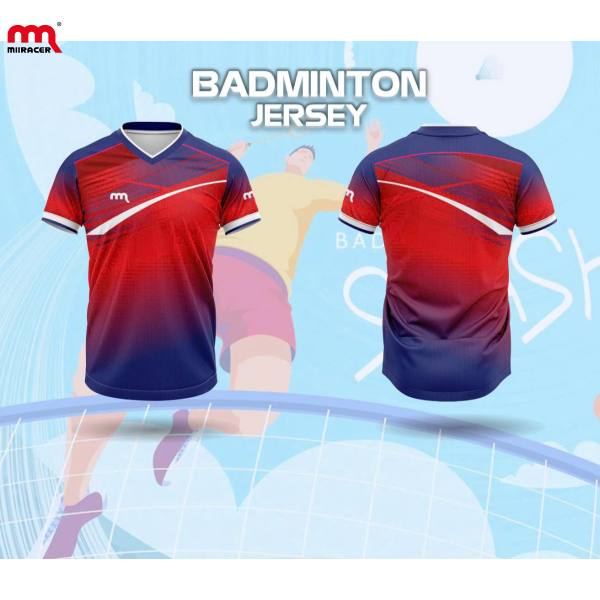 Áo Cầu Lông Miiracer Đỏ Xanh