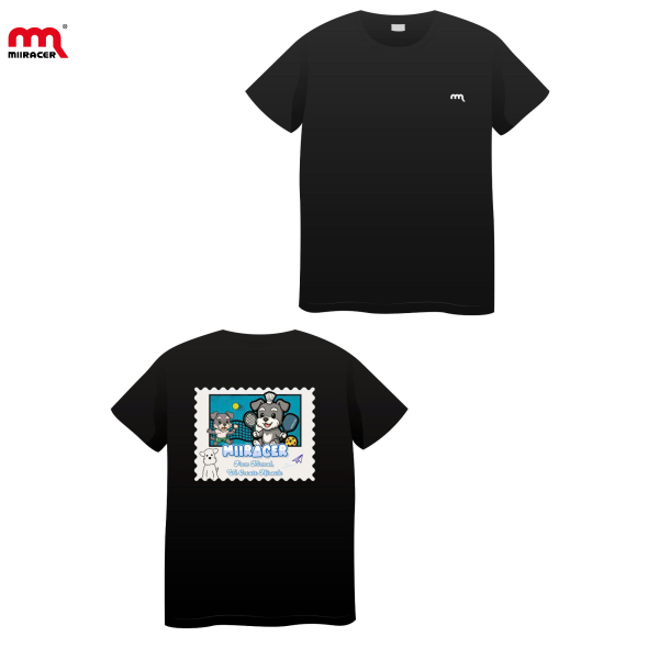 Áo thun Cotton Miiracer màu đen - Bara Collection