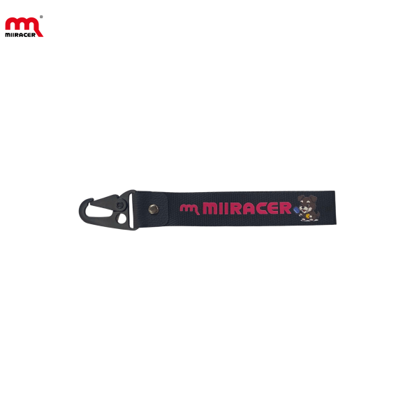 Móc Khóa Miiracer Đen Chữ Hồng