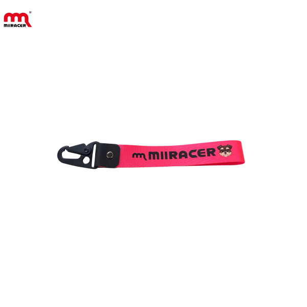 Móc Khóa Miiracer Hồng Chữ Đen